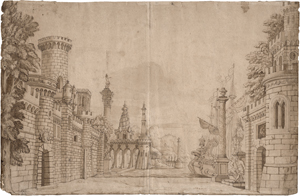 Lot 6645, Auction  122, Französisch, 17. Jh. Capriccio mit einem Hafen