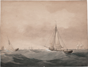 Lot 6770, Auction  122, Melbye, Anton Daniel, Segelboote auf bewegter See