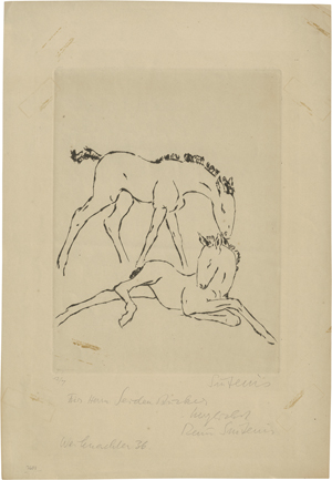 Lot 7095, Auction  122, Sintenis, Renée, Zwei Fohlen