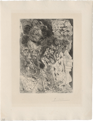 Lot 8114, Auction  122, Picasso, Pablo, Rembrandt à la palette