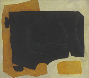 Lot 8146, Auction  122, Laabs, Hans, Komposition in Schwarz und Gelb