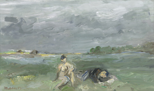 Lot 8179, Auction  122, Metzkes, Harald, Paar in Wiesenlandschaft