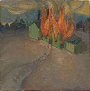 Lot 8227, Auction  122, Connelly, Chuck, Brennende Häuser