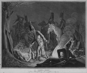 Lot 221, Auction  123, Berger, Friedrich Gottlieb, Major von Kleist auf dem Schlachtfelde bey Kunersdorff