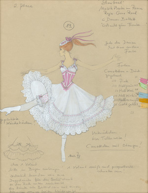 Lot 521, Auction  123, Schröder, Eva-Maria und Varietégarderobe, 15 Original-Entwürfe