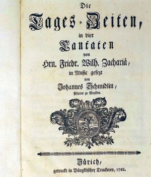 Lot 578, Auction  123, Schmidlin, Johannes, Die Tages-Zeiten