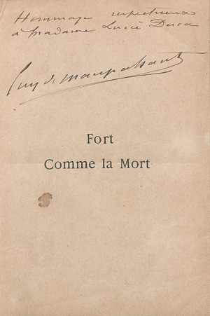 Lot 2099, Auction  123, Maupassant, Guy de, Fort comme la Mort