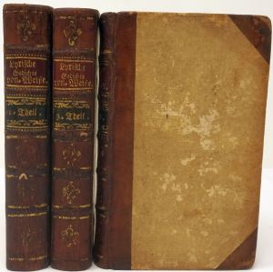 Lot 2162, Auction  123, Weisse, Christian Felix, Kleine lyrische Gedichte