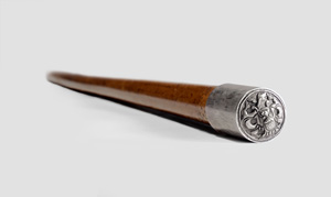Lot 2166, Auction  123, Drachenkopfstock mit Silberknauf, Spazierstock