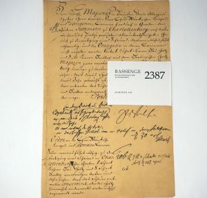 Lot 2387, Auction  123, Friedrich Wilhelm I., König von Preußen, Verfügung 1740 