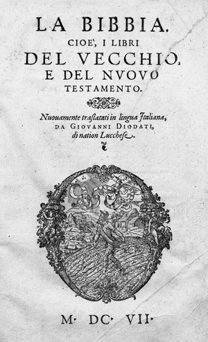 Lot 2625, Auction  123, Diodati, Giovanni und Bibel, La Bibbia, cioè, i libri del vecchio, e del nuovo testamento