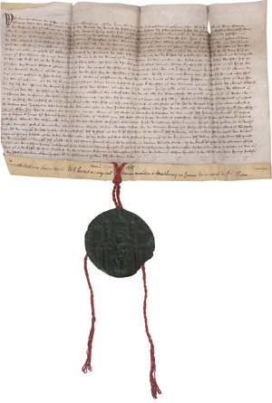 Lot 2874, Auction  123, Straßburger Häuserverkauf, Beurkundung eines Häuserverkaufs in Straßburg für 4 Silberpfund