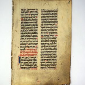 Lot 2887, Auction  123, Horae BMV, Großes Einzelblatt eines Stundenbuchs