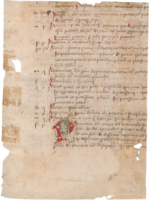 Lot 2890, Auction  123, Vocabularius Ex quo, Ende Genesis, Anfang Exodus