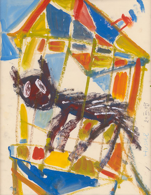 Lot 3266, Auction  123, Hussel, Horst, Tierwesen. Aquarell, signiert