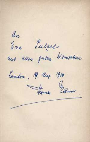 Lot 3558, Auction  123, Mann, Thomas, Buddenbrooks (Jubiläumsausgabe; sign.)