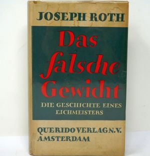 Lot 3638, Auction  123, Roth, Joseph, Das falsche Gewicht