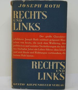 Lot 3646, Auction  123, Roth, Joseph, Rechts und links. EA mit OUmschlag