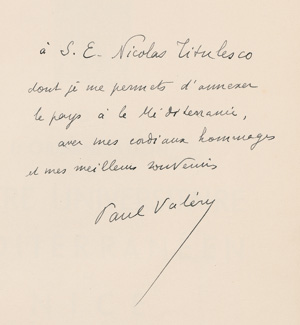 Lot 3708, Auction  123, Valéry, Paul, Projet d'organisation du centre universitaire méditerranéen de Nice