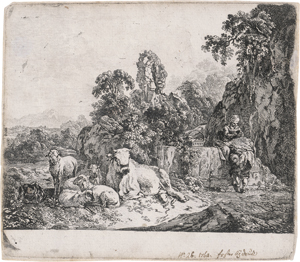 Lot 5188, Auction  123, Chodowiecki, Daniel Nikolaus, Viehstück nach C. W. E. Dietrich in Roos' Manier