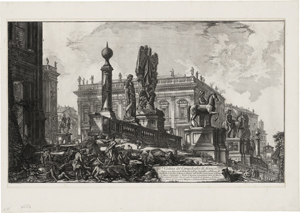 Lot 5247, Auction  123, Piranesi, Giovanni Battista, Veduta del Campidoglio di Fianco