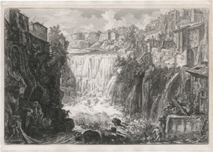 Lot 5249, Auction  123, Piranesi, Giovanni Battista, Veduta della Cascata di Tivoli