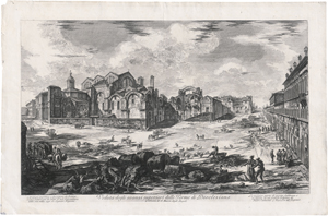 Lot 5252, Auction  123, Piranesi, Giovanni Battista, Veduta degli avanzi superiori delle Terme di Diocleziano