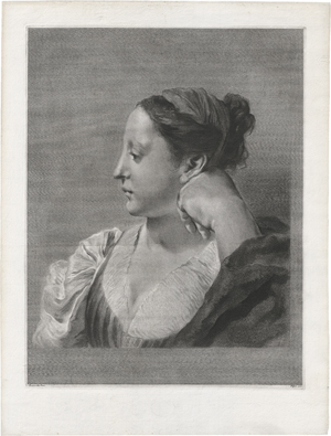 Lot 5262, Auction  123, Pitteri, Marco Alvise, Profilbildnis einer jungen Frau