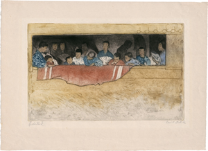 Lot 5555, Auction  123, Orlik, Emil, Zuschauer bei einem Festzug in Kyoto