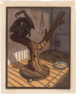 Lot 5600, Auction  123, Bresslern-Roth, Norbertine, Affe im Zoogehege