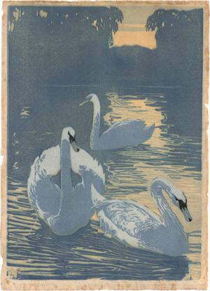 Lot 5610, Auction  123, Neumann, Hans, Schwäne im Park