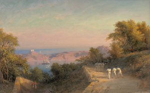 Lot 6123, Auction  123, Popov, Alexander Pavlovich, Küstenlandschaft auf der Krim im Abendlicht