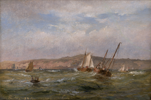 Lot 6143, Auction  123, Sørensen, Carl Frederik, Fischerboote vor britischer Küste