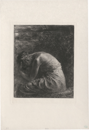 Lot 6394, Auction  123, Köpping, Karl, Trauer (Golgatha)