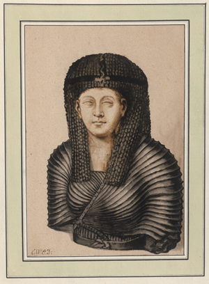 Lot 6597, Auction  123, Dietrich, Christian Wilhelm Ernst, Der obere Teil eines ägyptischen Sarkophages