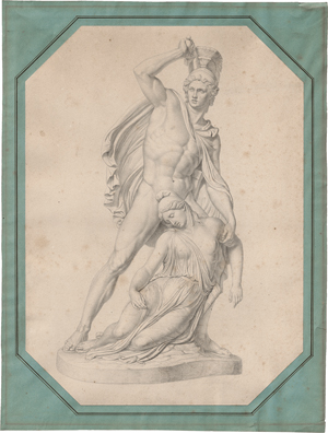 Lot 6623, Auction  123, Buchhorn, Ludwig, Achill verteidigt die sterbende Penthesilea