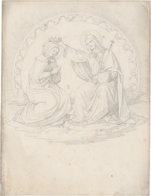 Lot 6641, Auction  123, Deutsch, um 1830. Marienkrönung