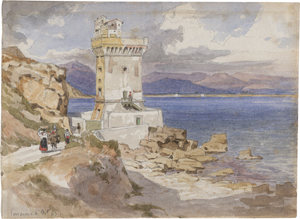 Lot 6702, Auction  123, Lindemann-Frommel, Karl, Der Torre Olevola bei Terracina