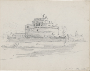 Lot 6706, Auction  123, Hummel, Carl Maria Nikolaus, Blick auf die Engelsburg in Rom