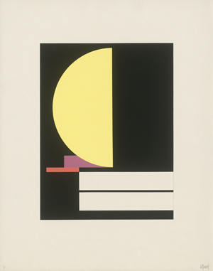 Lot 7190, Auction  123, Dexel, Walter, Figuration mit gelber Halbscheibe