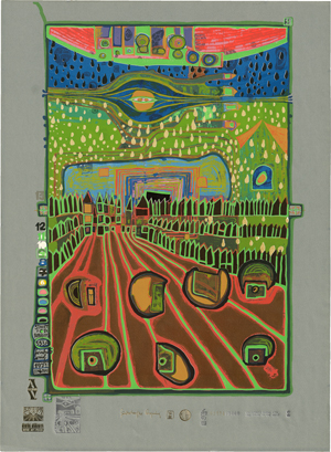 Lot 8196, Auction  123, Hundertwasser, Friedensreich, Straße der Überlebenden