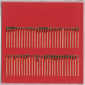 Lot 8304, Auction  123, Aubertin, Bernard, Dessin de feu sur table rouge