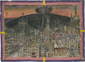 Lot 8198, Auction  124, Nikifor, Stadtansicht