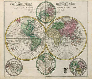 Lot 8, Auction  125, Euler, Leonhard, Geographischer Atlas. Berlin, Michael, 1760. - Erste deutsche Ausgabe, um 4 Karten vermehrt