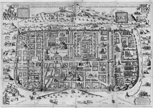 Lot 57, Auction  125, Adrichem, Christian van und , Theatrum Terrae sanctae. Köln, Birkmann für Mylius, 1628