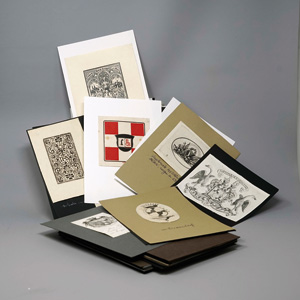 Lot 494, Auction  125, Exlibris, Sammlung von 105 gestochenen Exlibris des 17. bis 19. Jahrhunderts. 17.-19. Jahrhundert