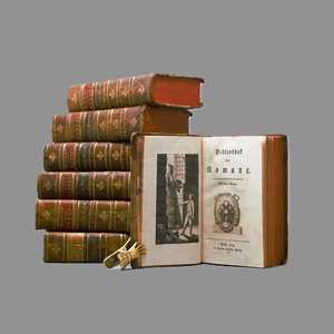 Lot 1509, Auction  125, Bibliothek der Romane, Sammlung von 14 Teilen in 7 Bänden. Berlin, C. F. Himburg bzw. Riga, Hartknoch, 1779-1793