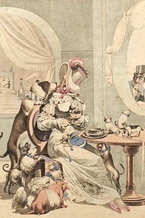 Lot 1524, Auction  125, Castelli, Ignaz Franz, Zerrbilder menschlicher Thorheiten und Schwächen. Mit 30 kolor. Kupfertafeln. Wien 1818