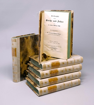 Lot 1562, Auction  125, Goethe, Johann Wolfgang von, Briefwechsel zwischen Goethe und Zelter. 6 Bände. Berlin, Duncker und Humblot, 1833-1834. – Erste Ausgabe