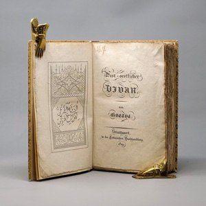 Lot 1578, Auction  125, Goethe, Johann Wolfgang von, West-oestlicher Divan (korrigierter Druck)